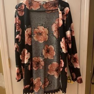 Charlotte Russe Rose Cardigan